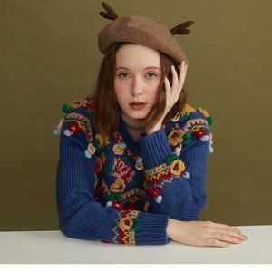 Designer Painter Hat |100% Handmade Wool Felt-Gift